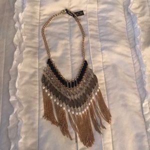 Noir bib necklace